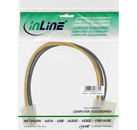 InLine Strom Adapter intern 4pol Netzteil zu 4pol Mainboard 20cm