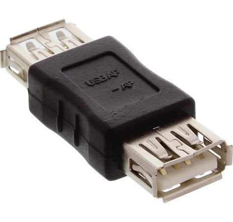 InLine USB 2.0 Adapter USB A Bu->USB A Bu schwarz