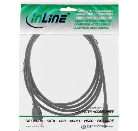 InLine USB 2.0 Mini-Kabel Stecker A an Mini-B Stecker 5pol. schwarz 2m