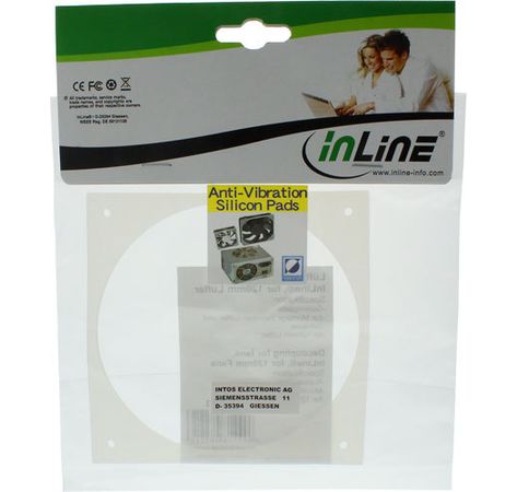 InLine Lüfter Entkopplung, für 120mm Lüfter