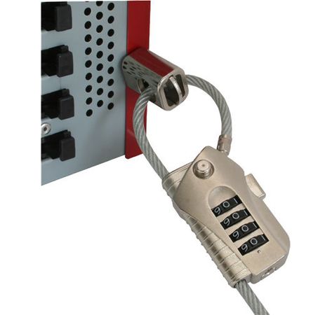 InLine Vielseitiges Sicherheitsschloss mit Zahlenkombination 4,8mm x 2m