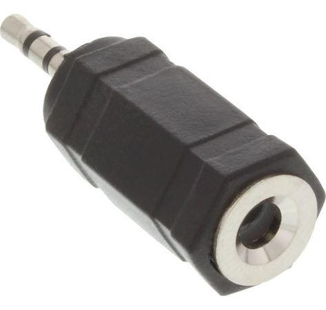 InLine Audio Adapter 2,5mm Klinke St->3,5mm Bu Stereo schwarz