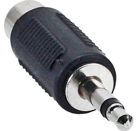 InLine Audio Adapter 3,5mm Klinke St->1x Cinch Bu Mono schwarz