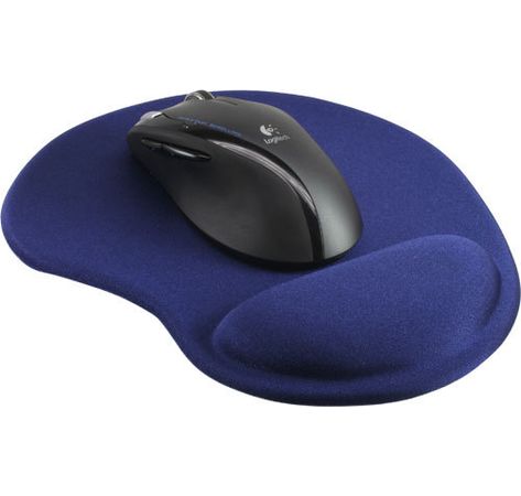 InLine Maus-Pad mit Gel Handballenauflage 230x205x20mm blau
