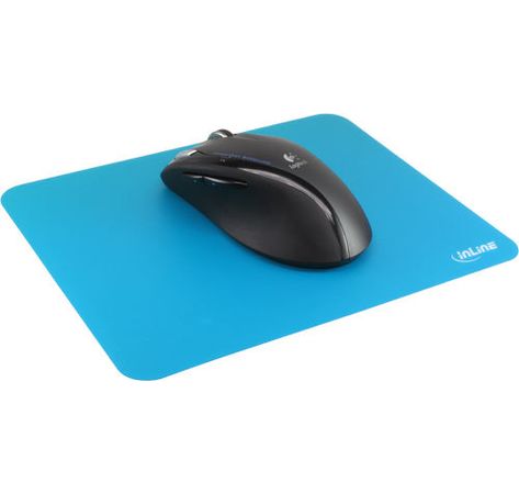 InLine Maus-Pad antimikrobiell ultradünn 220x180x0,4mm blau