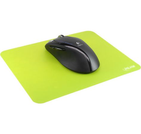 InLine Maus-Pad antimikrobiell ultradünn 220x180x0,4mm grün