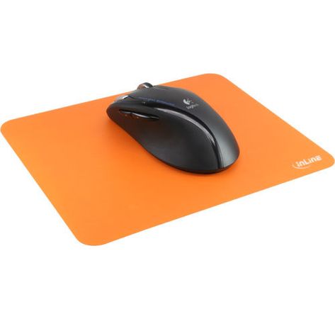 InLine Maus-Pad antimikrobiell ultradünn 220x180x0,4mm orange
