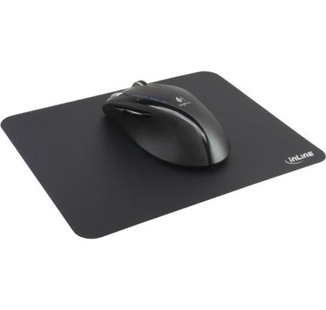 InLine Maus-Pad antimikrobiell ultradünn 220x180x0,4mm schwarz