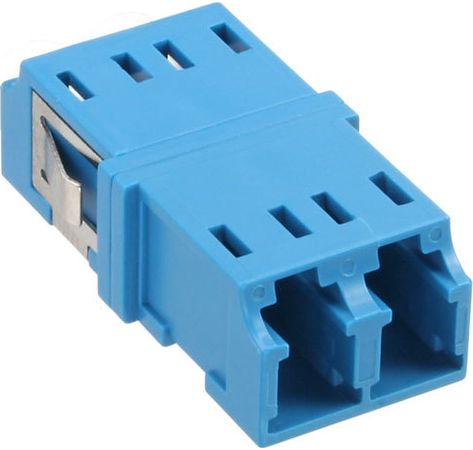 InLine® LWL Kupplung, Duplex LC/LC, singlemode, blau, Keramik-Hülse