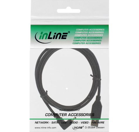 InLine USB 2.0 Mini-Kabel A an Mini-B Stecker 5pol. oben abgewinkelt 90° 2m