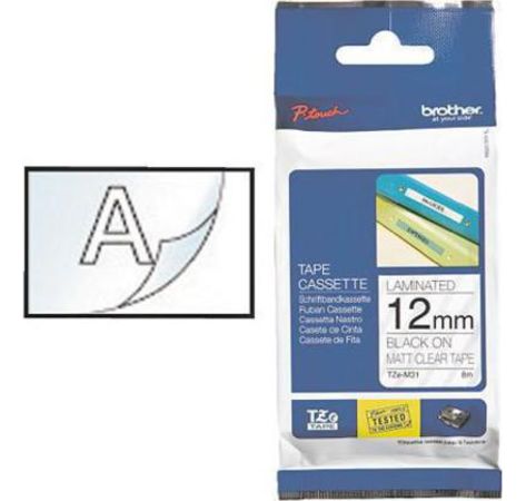 Brother Tape TZEM31/farbl/bk/8m/12mm/Ptouch 1000