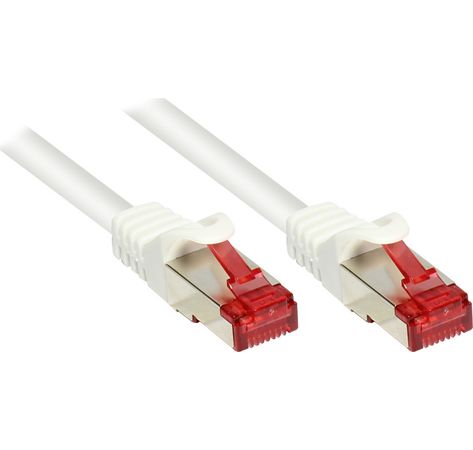Cat. 6 Patchkabel, SSTP/PiMF, PVC, 250MHz, 5m, weiß