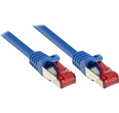 Cat. 6 Patchkabel, SSTP/PiMF, PVC, 250MHz, 15m, blau