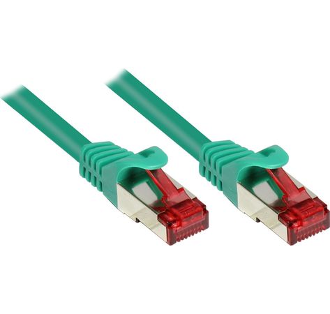 RJ45 CAT6 Patchkabel, 250MHz S-STP/PIMF, 0,5m *grün*