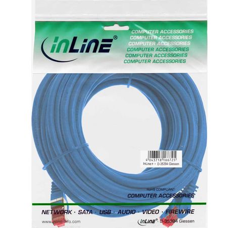 Patchkabel, S-STP/PIMF, Cat.6, blau, 30m, InLine