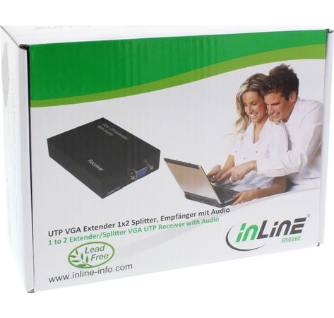 InLine VGA Extender/Verlängerung über UTP, Empfänger mit Audio, bis 300m