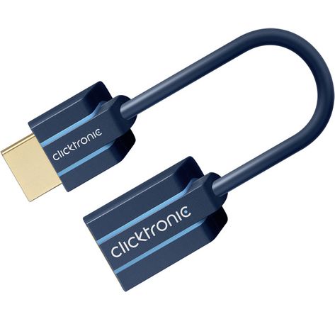 Clicktronic Casual HDMI Flexadapter (für schmale TV-Wandabstände und Ecken, 0,1m)