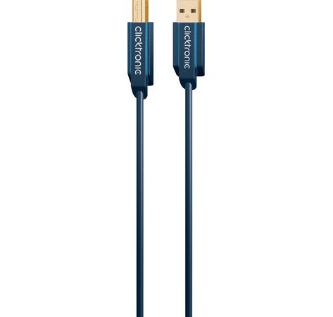 PLANET-Elektronik - 1,8m Clicktronic Casual USB 2.0 Datenkabel (USB 2.0  Stecker (Typ A)/USB 2.0 Stecker (Typ B))