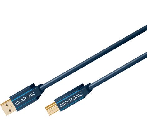 3m Clicktronic Casual USB 3.0 Kabel TYP-B (Stecker Typ A / Stecker Typ B)