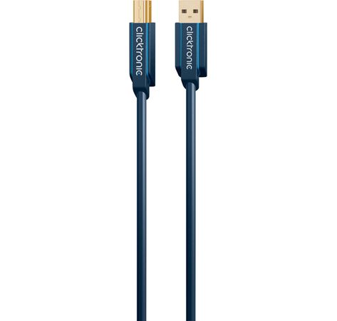 3m Clicktronic Casual USB 3.0 Kabel TYP-B (Stecker Typ A / Stecker Typ B)