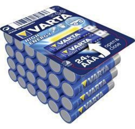 VARTA HighEnergy Ready-to-sell Tray Big Box AAA 24er