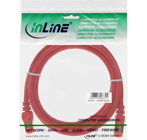 Intos Patchkabel 250 MHz Patchkabel Kat6 S-FTP rot 1.0 m