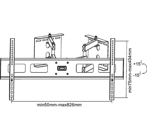 InLine Eck-Wandhalterung, für LED/LCD/Plasma, 94-160cm (37-63"), bis 60kg