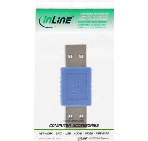 InLine USB 3.0 Adapter, Stecker A auf Stecker A