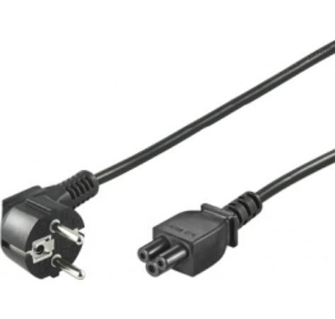 InLine Netzkabel für Notebook, 3pol Kupplung, schwarz, 2m