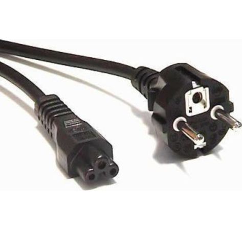 InLine Netzkabel für Notebook, 3pol Kupplung, schwarz, 2m