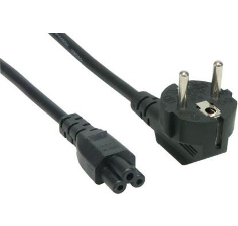 InLine Netzkabel für Notebook, 3pol Kupplung, schwarz, 2m