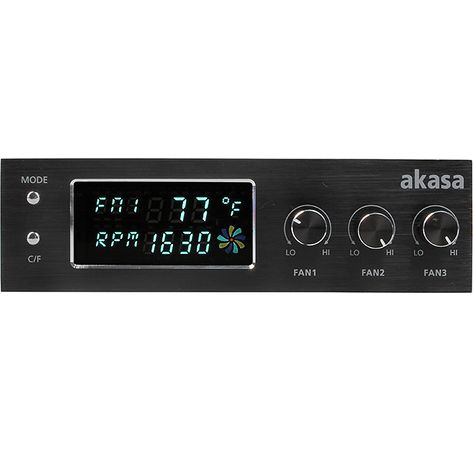 Akasa 5,25 Zoll FC.Trio Fan-Controller - black