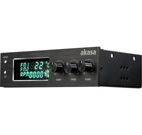 Akasa 5,25 Zoll FC.Trio Fan-Controller - black