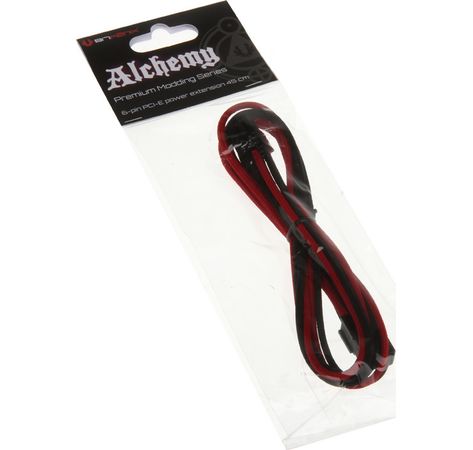 BitFenix 6-Pin PCIe Verlängerung 45cm - sleeved schwarz/rot/schw