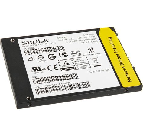 SSD 480GB SanDisk 2,5" (6.3cm) SATAIII PLUS RETAIL
