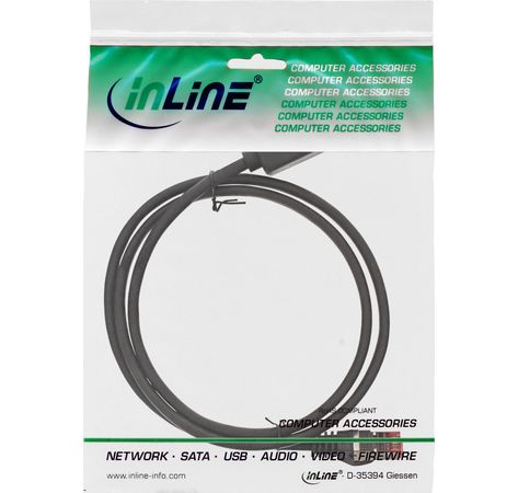 InLine Patchkabel-Verlängerung,S/FTP(PiMf),Cat.6, 250MHz, schwarz 1m