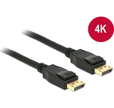 Kabel Displayport 1.2 Stecker an Displayport Stecker 4K 3m, Delock® [83807]