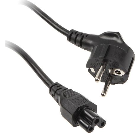 Kolink Netzkabel, 3pol Kupplung, schwarz - 1,8m