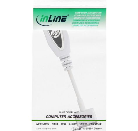 InLine Wechselstecker M18B (14,85V), für Apple Magsafe2, für Universal Netzteil, 90W/120W, weiß