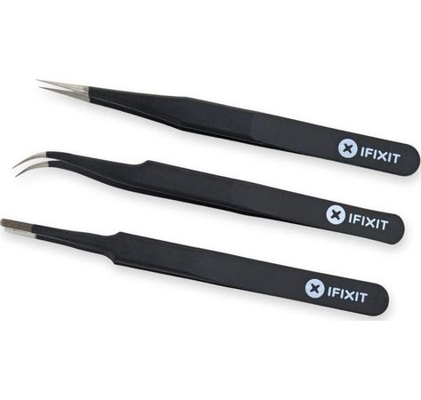 iFixit Precision Tweezer Set PRO - Set mit 3 Präzisions-Pinzette