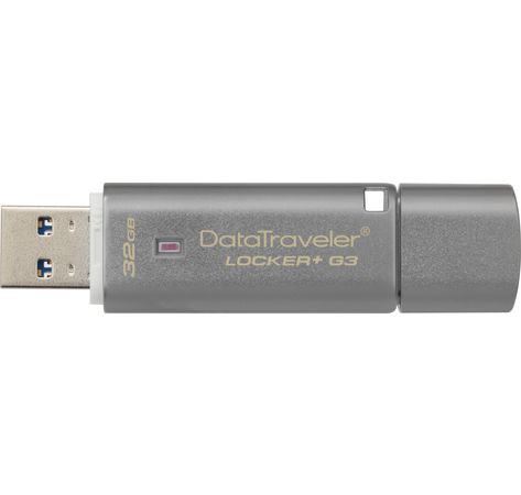 USB-Stick 32GB Kingston DataTraveler Locker+ G3 (silber) retail