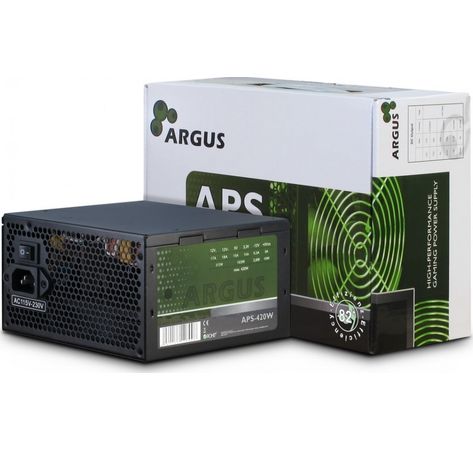 Netzteil 420W Argus APS-420W 120mm Lüfter, 80+