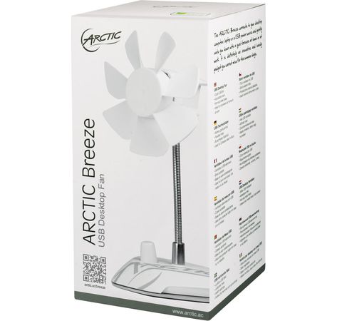Lüfter ARCTIC Ventilator USB Desktop Fan Breeze White retail