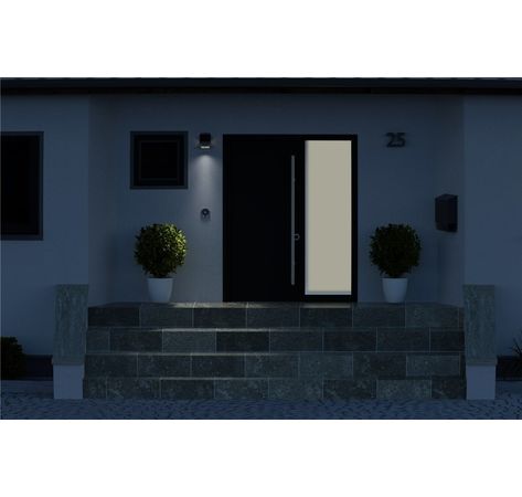 LED Solar-Wandleuchte mit Bewegungsmelder 1,5W Weiß für Hauseingänge, Carport