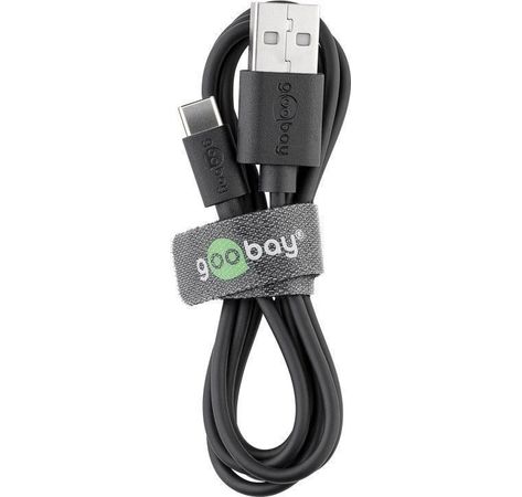 USB-C™ Lade- und Synchronisationskabel; USB-C™ Lade- und Synchronisationskabel, 0.1 m, Schwarz - für Geräte mit USB-C™ Anschluss, Schwarz