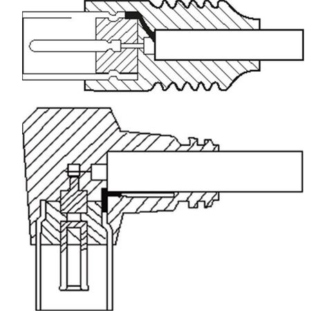 Antennen Anschlusskabel (1x Winkel) weiß 1,50 m; AKWG 0150 1.5m
