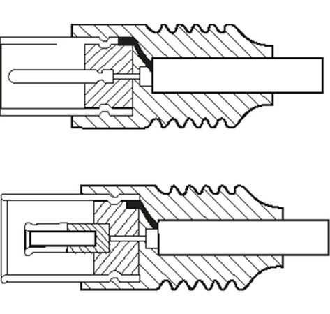 Antennen Anschlusskabel schwarz 7,50 m; AK 0750 B 7.5m black