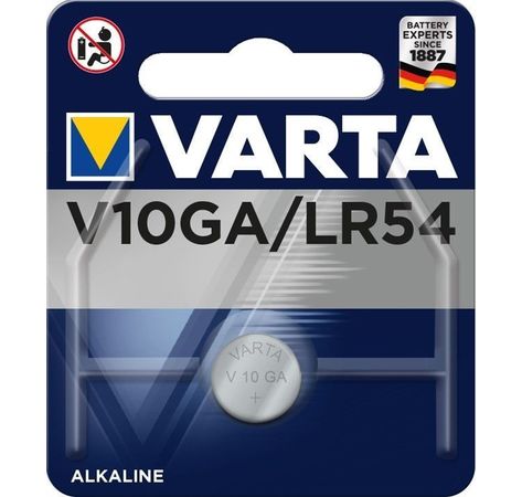 VARTA Knopfzelle Alkaline LR 54 / AG 10 / V 10 GA (4274) 1er-Bl