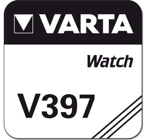 VARTA Watch Knopfzelle Uhrenbatterie Silberoxid V397 SR59 SR726 SG2 1er Blister