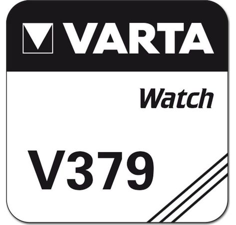 VARTA Watch Knopfzelle Uhrenbatterie Silberoxid V379 SR63 SR521 1er Blister